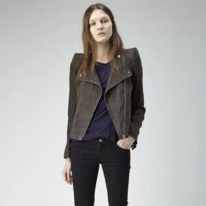 Vanessa Bruno Athe Suede Jacket in Brown, size 40. Fits like a 6/8 ish